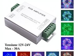 AMPLIFICATOR TENSIUNE BANDA LED RGB, DC 12-24V / 30A